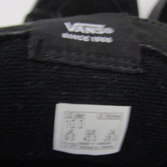 10M Womens Reissue Black Multi Suede Leather Hi Top Tennis Shoes SK8 Refract - Picture 8 of 10